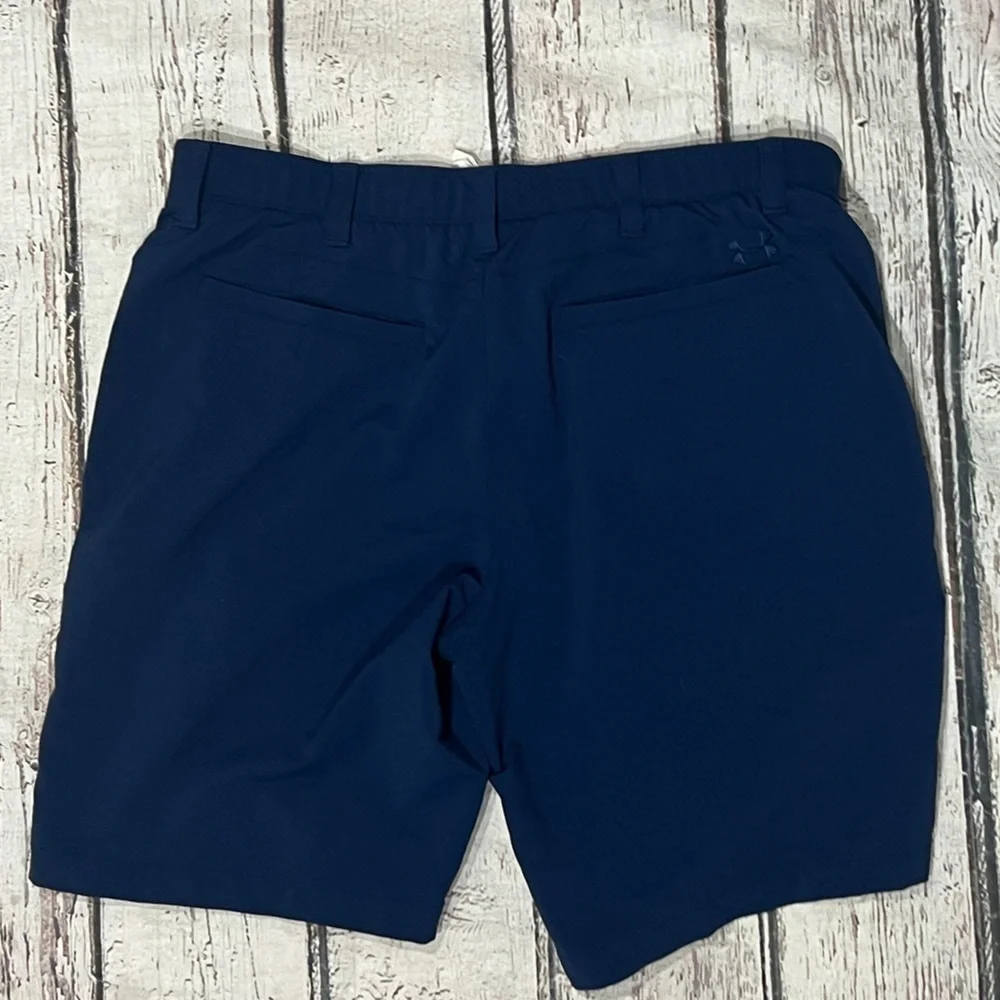 Under Armour Shorts Blue Golf Golfer Match Play Performance Athletic Outdoor